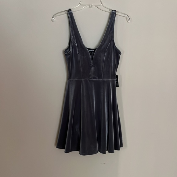 Express Velvet Gunpowder dress - Picture 3 of 6